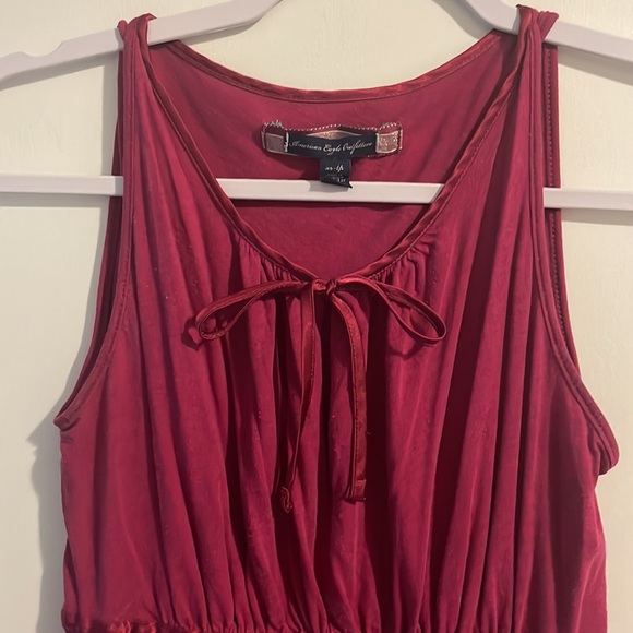 3/$15💛 Maroon American Eagle flowy tank 🌷 - Picture 2 of 6